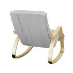 Krzesło bujane, z regulacją uchwytu na nogi - szare - Image 4