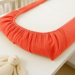 Housse de Matelas à Langer en Coton Bio Fraise - Image 4