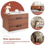NNECW Modern Nightstand with 2 Storage Drawers for Bedroom - Image 5