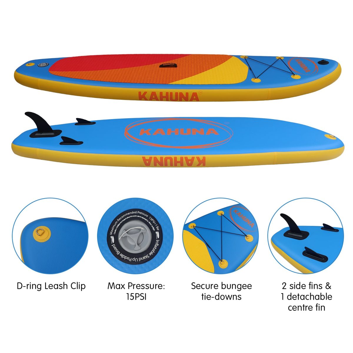 NNEDPE Inflatable Stand Up Paddle Board 10FT w/ Accessories - Image 2