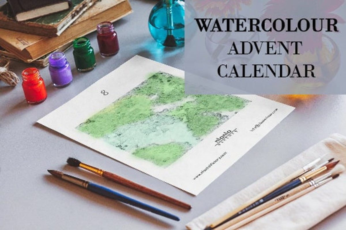 Watercolour Advent Calendar, Painting Advent Calendar, Painting Kit, Christmas Countdown - Image 1