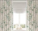 Botanical Linen Curtains - Pinch Pleat Window Drapes - Leaf Print for Living Room & Bedroom - Image 3