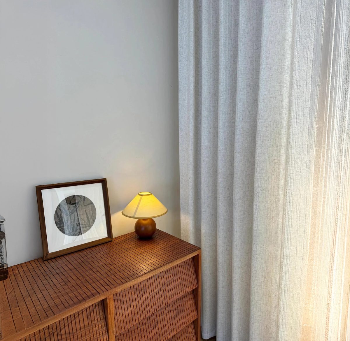 Pure Linen Sheer Curtains Vertical Striped GOTS Certified - Customisable & Made to Measure, Light Filtering Option, Choice of Linings & Various Heading Styles for Natural Light - Image 4