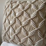 Macrame Cushion Cover 40x40cm | Boho Cushion Cover | Off White Cushion Cover | Cotton Cushion Cover | Textured Cushion Cover - Image 2
