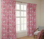 Unicorn Curtains - Kids Bedroom Organic Cotton Blackout Rainbow - Custom Size Window Panels Nursery - Image 3