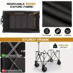 Folding Utility Wagon with Large Wheels - Image 3