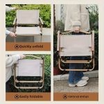 Folding Chairs Set of 2 Steel Frame - Image 3