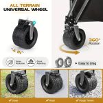 Folding Utility Wagon with Large Wheels - Image 4