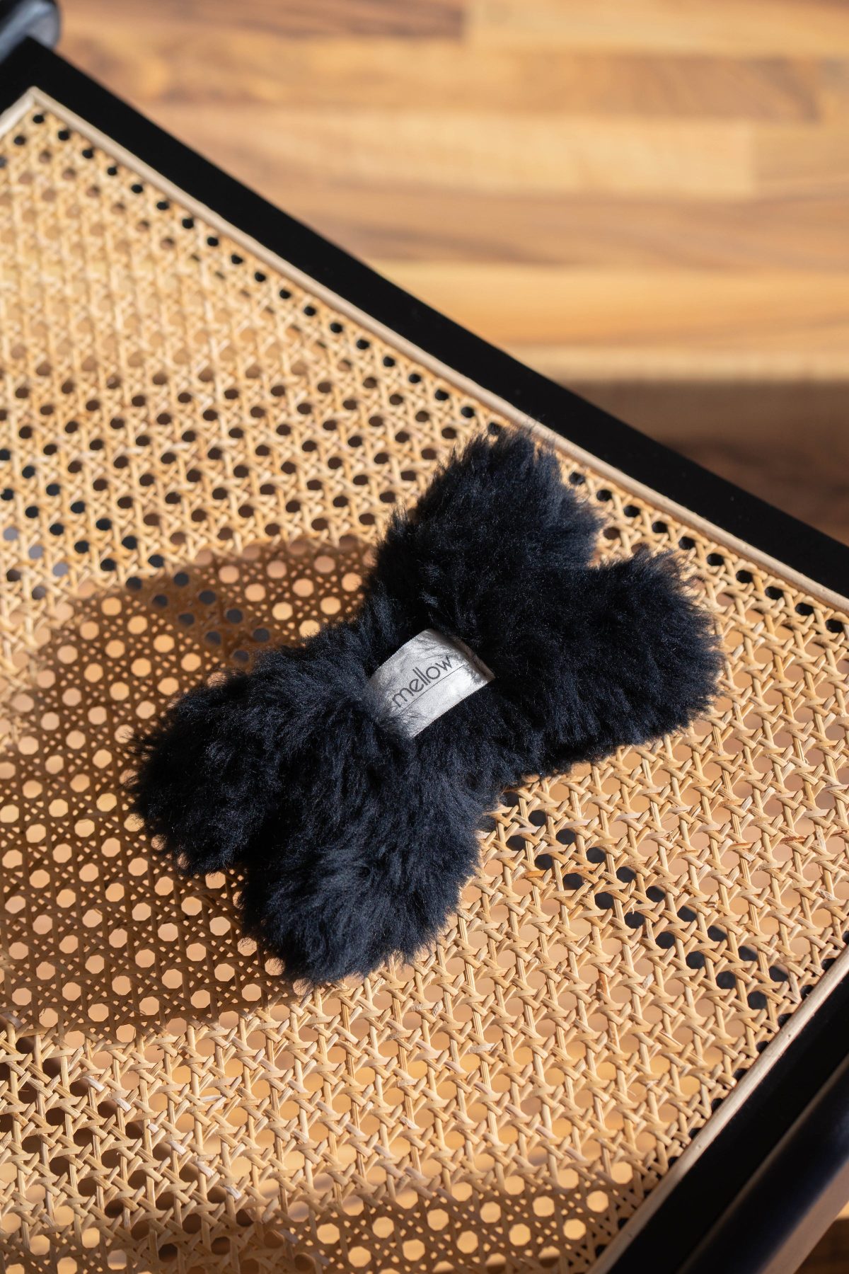 Natural Woolen Dog Toy - Bone - Charcoal - Image 2