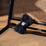 Natural Woolen Dog Toy - Bone - Charcoal