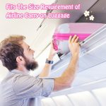 NNECW 2-Piece Carry-on Luggage Set with Spinner Wheels for Children-Cloud-Pink - Image 3