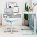 NNECW Kids Study Chair and Desk Set with Adjustable Height-Blue-Chair