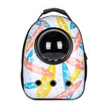 Plecak do noszenia zwierząt, biały w liście - Image 2