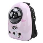 Plecak do noszenia zwierząt, różowy z kotkiem - Image 2