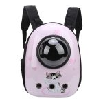 Plecak do noszenia zwierząt, różowy z kotkiem