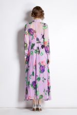 Lavender Fields Pleated Maxi Dress - Image 4
