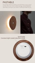 LED Wireless Rechargeable Motion Sensor Night Light - Image 5