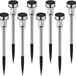 Leszúrható napelemes kerti lámpa, 10 db