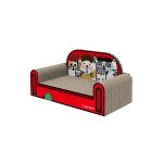One Family Red Small Sofa Cat Scratching Board