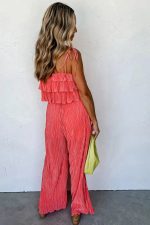 Ruffle Top and Wide Pants Set - Image 2
