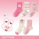 Autumn Arrival Baby Girls Breathable Cute Pattern Socks 1 Lot=5-Pair Set - Image 33