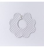 Adorable Simple Pattern Cotton Snap-on Flowers Shaped Bib - Image 14