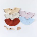 Simple Various Pattern Cotton Bib for Baby