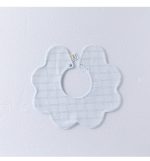 Adorable Simple Pattern Cotton Snap-on Flowers Shaped Bib - Image 4