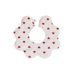 Adorable Simple Pattern Cotton Snap-on Flowers Shaped Bib - Image 7