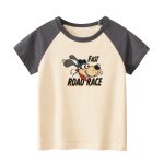 Boys’ Cartoon Animals Pattern T-Shirt In European And American Style