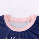 Baby and Kids Girls Universe Cartoon Pattern Long Sleeves Casual Pajamas Clothing Set - Image 2