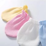 Newborn Baby Solid Color Soft Cotton Gloves For All Seasons - Image 2