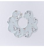 Adorable Simple Pattern Cotton Snap-on Flowers Shaped Bib - Image 11