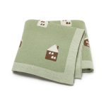 Hot Selling: Spring/Summer Arrival Knitted Cute Little House Soft Baby Blanket, Perfect For Newborn Boys And Girls - Image 10