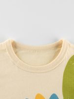 Boys’ Cartoon Dinosaur Print T-Shirt In European And American Style - Image 2