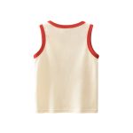 Baby Cartoon Print Pattern Sleeveless Crewneck Tops - Image 5