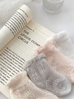 Pairs Summer Super Thin Breathable Socks For Girls: Baby Girls Floral Pattern Socks - Image 2