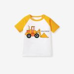 Boys’ Vehicles Cartoon Pattern Short Sleeves T-shirt in European and American Style for Summer - Image 12