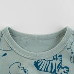 Baby Boy Animal Print O-Neck Short-Sleeved Lovely T-Shirt - Image 3
