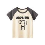 Adorable Cartoon Print Girls’ Patchwork T-Shirt For Summer - Image 27