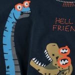 Baby Boy Dinosaur Print Round Collar Short-Sleeved Tee Shirt In Summer - Image 3