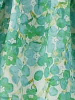 Summer Design Girls’ Oil Painting Flowers Pattern Short Sleeves Crew Neck Dress - Image 3