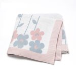 Knitted Beautiful Flower Soft Baby Blanket, Perfect For Newborn Boys And Girls - Image 6