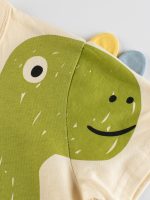 Boys’ Cartoon Dinosaur Print T-Shirt In European And American Style - Image 3