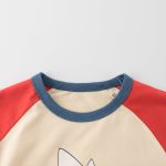 Summer Boys’ Cartoon and Letters Print T-shirt in European and American Style - Image 4