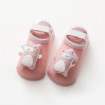 Baby 3D Cartoon Animal Patched Design Dispensing Non-Slip Lace-Up Socks Shoes - Image 3