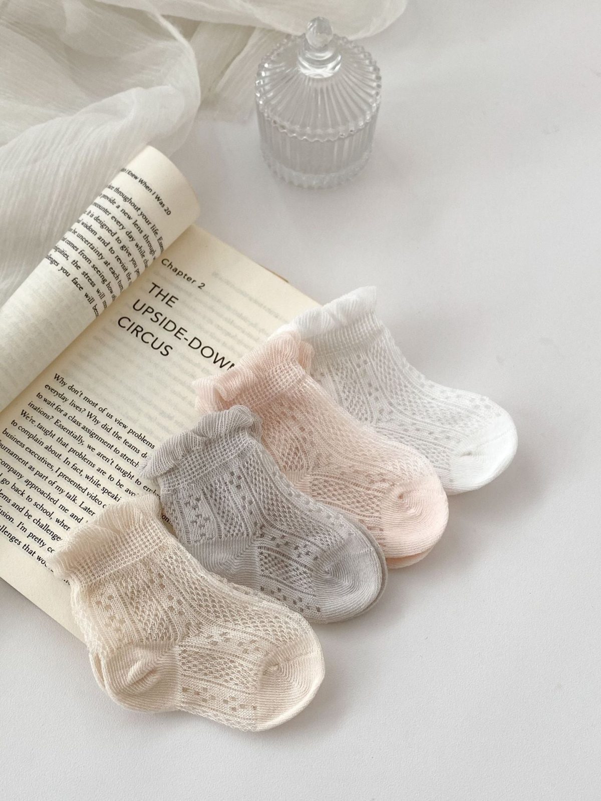 Pairs Summer Super Thin Breathable Socks For Girls: Baby Girls Floral Pattern Socks - Image 8