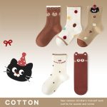 Autumn Arrival Baby Girls Breathable Cute Pattern Socks 1 Lot=5-Pair Set - Image 29
