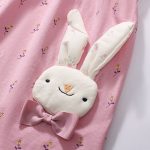 Summer Arrival Animals Cartoon Pattern Short Sleeves Floral Dress for Stylish Girls - Image 3