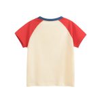 Summer Boys’ Cartoon and Letters Print T-shirt in European and American Style - Image 2